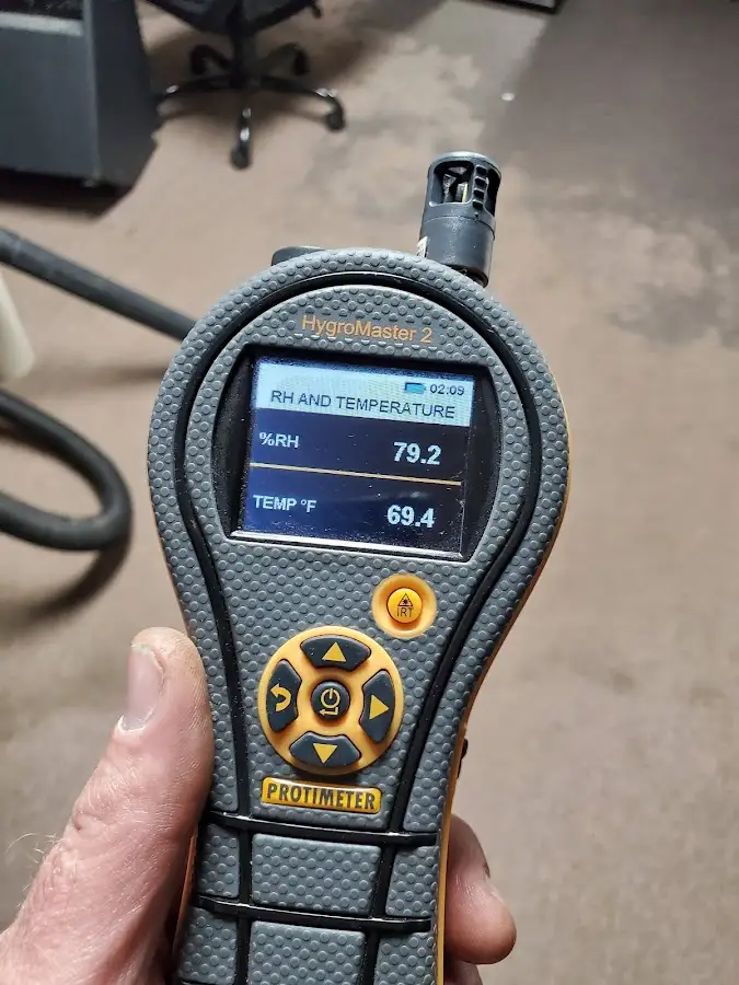 Moisture meter humidity assessment for Mold Remediation & Removal in Royalton